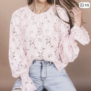 NWT! Free people Lace Blouse